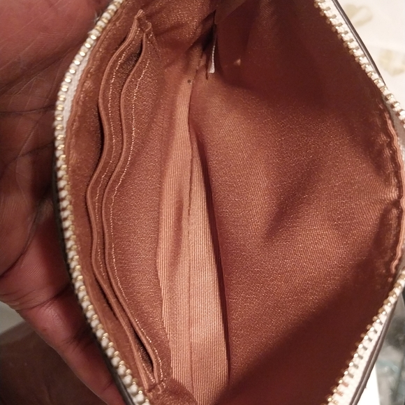 Coach Chalk Cross-Grain Leather Wristlet - Picture 7 of 12